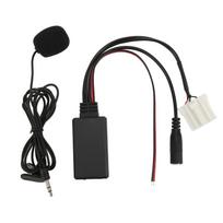 Bluetooth5.0 AUX IN Cable Adapter ISO Handsfree Microphone Replacement for Mazda MX5 2006 Onwards