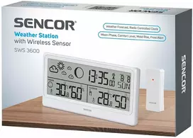 Meteorologinė stotelė su išoriniu jutikliu Sencor SWS 3600