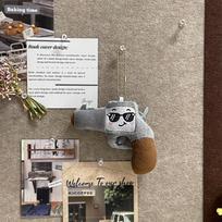 Creative Revolver Plush Keychain Toy for Kids Approximately 9cm