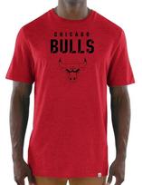 Chicago Bulls Men's Red Tri-Blend Hot Picks Short Sleeve T shirt L red