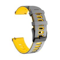 For Samsung Galaxy Watch Active 2 40mm 20mm Mixed-Color Silicone Watch Band For Samsung Galaxy Watch Active 2 40mm geltona