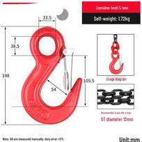 Jundingying 5-Ton High-Strength Clevis Lifting Hook