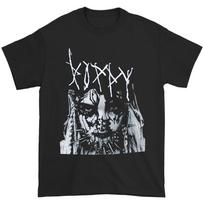Men's Poppy Faded Face Close Up T-shirt Medium Black XL