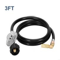 Propanes Regulator and Hose with Elbow Adapter BBQ Grills Connector Supplies Outdoor Cooking Accessories B03E