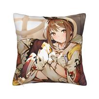 Game Atelier Ryza Pillow Cover Vintage Pillow Case For Office Car Home Decor Design Pillowcases Gift Peach skin 18*18(CM)-1Pcs