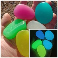 10pcs Decoration 4.5cm Luminous Pebbles Glow in Dark DIY Garden Luminous Stone Gravel Garden Decoration Big Stone Garden
