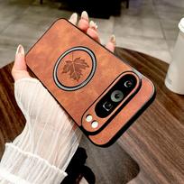 Maple Leaf Leather Cases For Goolge Pixel 10A 10 Pro XL Magnetic Wireless Charge Lens Protection Film Shockproof Cover Pixel 10 Pro XL ruda