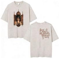 Vintage Washed Melanie Martinez Heads Album 2026 Fans Gift T Shirts Men Women's Harajuku Fashion Short Sleeve T-shirt Streetwear S įvairiaspalvis