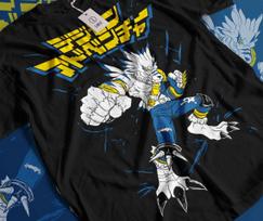 Digimon Adventure Shirt WereGarurumon T-shirt Garurumon Tshirt Gabumon Anime Tee XL