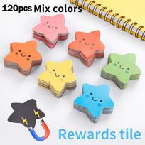 120pcs Smiley Star Fridge Magnets - Mini Colorful Magnetic Stickers That Can Stick to Refrigerators Bulletin Boards Whiteboards