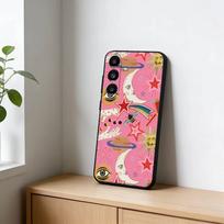 The S-Sun Moon S-Stars Phone Case For Samsung Galaxy A91,80,73,72 ,71,53,52,32 ,31,22,21s,20,Soft Black Case Samsung a73 5g