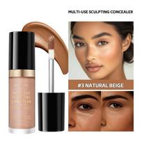 Long-lasting Coverage Concealer Matte Foundation Multi-Use Cream Oil Free Highlight and Retouch Face Makeup Products for Women beige