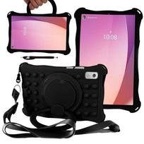 Soft Case For Lenovo Tab M9 M8 4th Gen TB-310FU 300FU 8505F 8705F M10 Gen2 3 Plus TB-X306 X606 328 125 FU Stand Cover Rotating With Touch Pen Strap M8 4th Gen TB-300FU