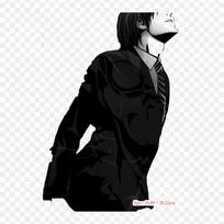 Yagami Light Light Yagami Ryuk Iron On Patches For Clothing patches on clothes DIY Tshirts Heat Transfers Stickers black