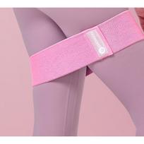 Elastic Band Hip Training Buttocks Exercise Peach Butt Trainer Beautiful Buttocks Yoga Resistance Band Fitness Women's Latex Silk S pink