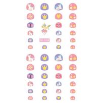 Nauji vaikiški princesės animaciniai filmukai nagų lipdukai blizgučiai Blizgantys spalvingi gėlės „pasidaryk pats“ lipdukas Vaikiškas žaislas „Kawaii“, skirtas vaikams, mergaičių papuošalai