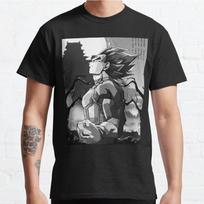 Vyriški madingi laisvalaikio stiliaus trumpomis rankovėmis „Vegeta Dragon Ball“ viršutiniai drabužiai, estetiški vintažiniai dideli marškinėliai S juoda