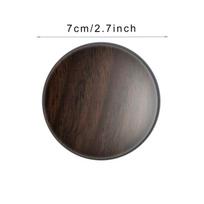 Vintage Ebony Coaster Wooden Heat Insulation Cup Pad Drink Cup Coaster for Tea Coffe Milk Kitchen Supplies 7cm