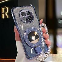 Blizgantis veidrodinis laikiklis apyrankė telefono dėklas Xiaomi Redmi Note 12 Pro 5G 11S 10S 9S 12 11 10 9 Pro minkštas smūgiams atsparus stovas dangtelis Redmi Note 12 (4G)