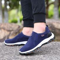 2025 foreign trade large size ultra-light men's mountaineering shoes matte men's shoes casual outdoor shoes one piece 2025 39 mėlyna