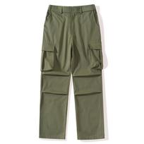 Men's Casual Pants With Multiple Pockets And Straight Leg Work Pants XXL