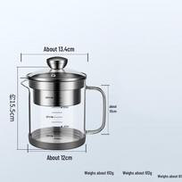 Wutuo 1L Multi-use Glass Pitcher with Filter