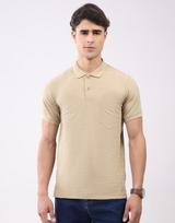 Monte Carlo Men's Collar Half Sleeve T-Shirt M smėlis