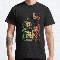 Burning Spear Retro Marškinėliai Winston Rodney OD Live Marcus Garvey Socialinis Gyvenimas Unisex Marškinėliai XXXXL