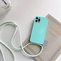 Kryžinė grandinėlė Dirželis Virvelė Dėklas Oneplus Nord 2 2T N20 7 Pro 7T Silikoninis dangtelis One Plus 7 oneplus 8 9 pro 8T For One plus N20&Case & Strap blue