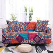 1/2/3/4 Seat Sofa Cover For Living Room Elastic Sofa Cover Mandala Print Stretch Slipcover Corner Sofa Cover Armchair Home Decor 1-seater 90-140cm