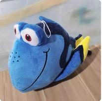 Animacinis klounas žuvis pliušinis žaislas Mažas geltonas croaker lėlė Akvariumo lėlė Rags lėlė Auksinė žuvelė lėlė 25cm