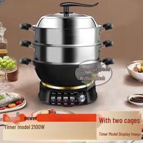 Miling 38cm Electric Cast Iron Multi-Cooker & Steamer