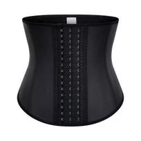 Plus Size Women Latex Waist Trainer Shaperwear Slim Control Shaper Hook Cincher Latex Corset Trimmer Weight Loss Belt 3 XL juoda