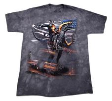 The Mountain Mens Ronald Reagan On Velociraptor Funny Shirt New Small XL