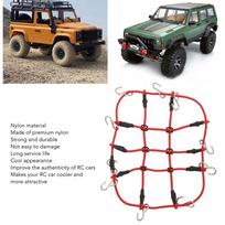 Nylon RC Luggage Net for Traxxas TRX4M 1/18 and for Axial SCX24 1/24 RC Car For RC Truck raudona