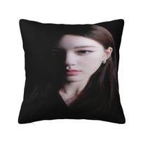 Zhao Lusi Pillow Case Rosy Novelty Pillow Cover Soft Design Cushion Cover Pillowcases For Chair Sofa Home Decoration Peach skin 18*18(CM)-1Pcs