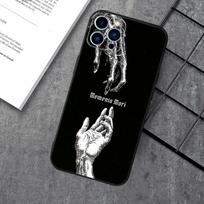 Memento Mori Phone Case For Apple iPhone 15,14,13,12,11,XS,XR,X,8,7,Pro,Max,Plus,mini Silicone Black Cover iPhone12PROMAX