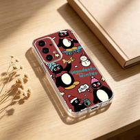 Emoticons P-Pingu Penguin phone Case For Samsung S25,24,21,22,23,30,Ultra,20,Plus,Fe,Lite,Note Transparent Cover Samsung S24ULTRA