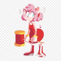 Animacinis Ežys Knuckles Amy Rose Iškarpų Termo perkėlimai ant vinilo Lygintuvu priklijuojami lipdukai Marškinėlių termo lopai Drabužių dekoravimui