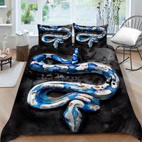 3 Python spausdintos patalynės komplektas, gyvatės temos fonas antklodės užvalkalas pagalvės užvalkalas 2/3 miegamojo patalynės apdaila Baby 100x135cm
