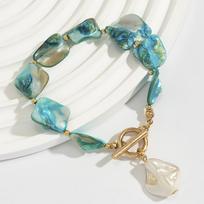 Bohemia Shell Starfish Pendant Bracelet for Women Beach Jewelry Accessories for Holidays Adjustable Charm Bracelets gray