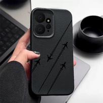 Soft Silicone Solid Color Case for Xiaomi 13t Poco X6 F6 Pro Redmi Note 14 13 12 11 10 Pro Aircraft Print Leather Shockproof Lens Protection Cover Redmi Note 14 Pro 5G juoda