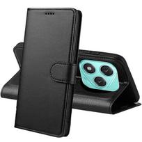 Case - Phonillico® - Honor 400 Lite 5G - Black Wallet - Semi-rigid - Magnetic juoda