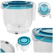 KADAX Kitchen Bowl For Mixing Whipping Pitcher Container With Measuring Scale 2L mėlyna