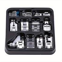 11 vnt./rinkinys siuvimo mašinos pėdelės rinkinys buitinei siuvimo mašinai pėdelės pynimo siuvimo mezgimo pėdelės dalys ir priedai 11pcs/set
