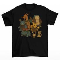 Dungeons and Pikachu T-Shirt Unisex Adult Funny Sizes Charizard Dnd D20 Snorlax S