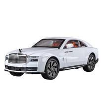 1/24 Rolls Royce Spectre lydinio liejimo žaislinio automobilio modelis su garsu ir šviesa Vaikams žaislas Kolekcionuojamas daiktas Gimtadienio dovana balta