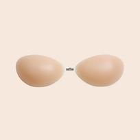 Silikoniniai krūtų pakėlimo lipdukai: Nematomas vandeniui atsparus atraminis įdėklas suknelėms be petnešėlių Thin B Cup beige