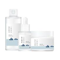 ROUND LAB 1025 Dokdo 3-Step Skincare Set (Toner 200ml + Ampoule 45g + Cream 80ml) Deep Hydration & Barrier Strengthening Care