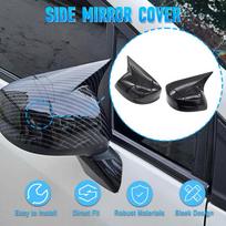 Left/Right For Honda Civic 9th 2012-2015 Rearview Side Mirror Cover Cap Carbon Fiber Look Finish(n version)
